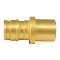 Homestead 0.5 in. PEX-A Barb T x 0.5 in. Dia Sweat Brass Male Adapter HO2740715